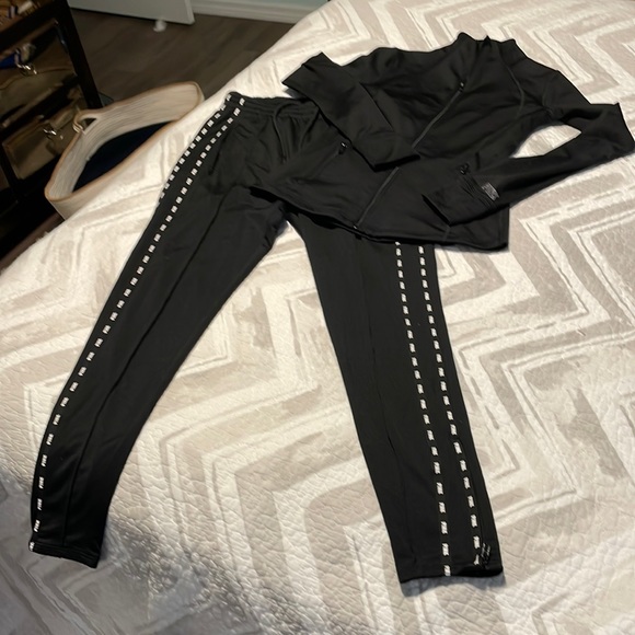 PINK Victoria's Secret Pants - Victorias Secret PINK Track Jacket Jogger Pants Suit Set S XS
